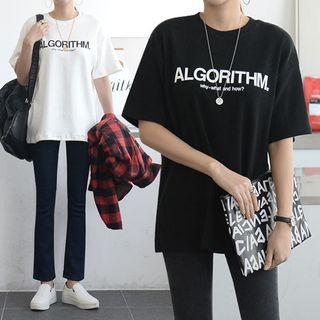 Algorithm Letter Napped T-shirt