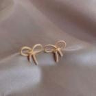 Alloy Bow Earring 1 Pair - As Shown In Figure - One Size