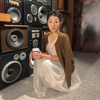Embroidery Chiffon Empire Dress