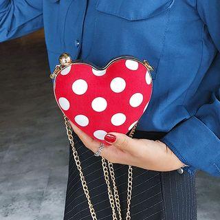 Dotted Heart Crossbody Bag