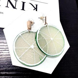 Acrylic Lemon Dangle Earring