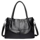 Set Of 2: Faux Leather Handbag + Shoulder Bag