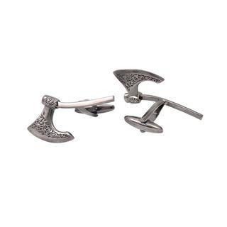 Fashion Vintage Silver Axe Cufflinks  - One Size