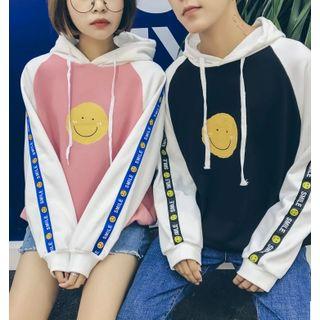 Couple Matching Smiley Print Hoodie