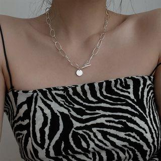 Oval Pendant 925 Sterling Silver Necklace