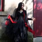 Two-tone Crinkle Organza Jacket