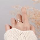 925 Sterling Silver Dolphin Wrap Around Ring Silver - One Size
