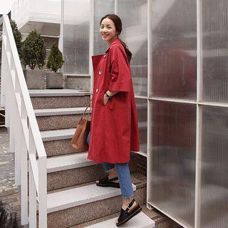 Turn-up Sleeve Trench Coat