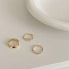 Set Of 3: Plain Ring Set Of 3 - As Shown In Figure - One Size