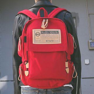 Canvas Labeled Backpack