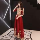 Sequined Embroidered Evening Gown / Cocktail Dress (various Designs)