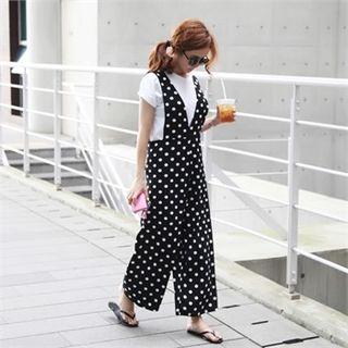 Set: Plain T-shirt + Jumpsuit