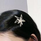 Alloy Star Hair Clip 01 - Pearl & Rhinestone Hair Clip - One Size