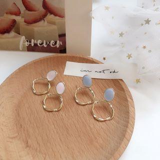 Hoop Accent Acrylic Earrings