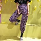 Leopard Print Cargo Pants As Shown In Figure - One Size