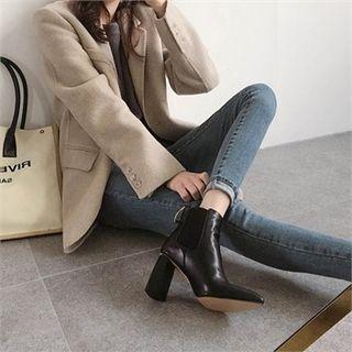 Buckle-detail High-heel Ankle Boots