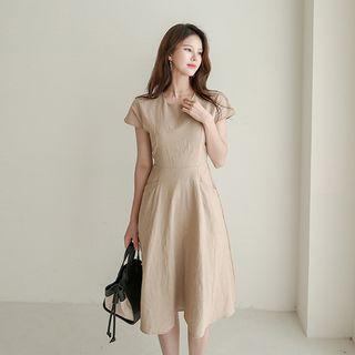 Tie-waist Flare Dress