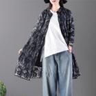 Lace Buttoned Thin Coat