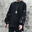 Hoop-detailed Pullover Black - One Size
