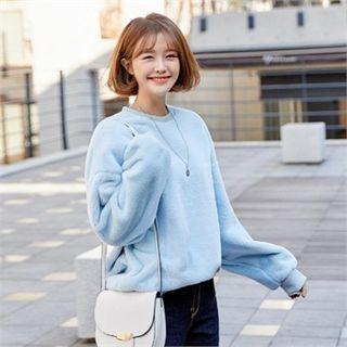 Faux-fur Loose-fit Sweatshirt