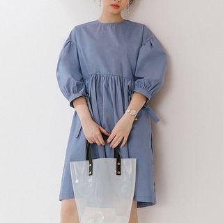 Puff 3/4-sleeve Dress