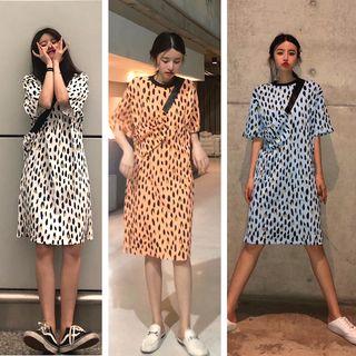 Leopard Short-sleeve Dress