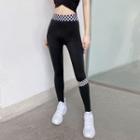 Checker Print Leggings
