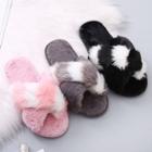 Two-tone Furry Slippers
