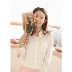 Pocket-front Chiffon Shirt