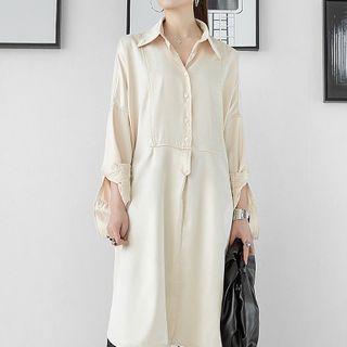 Side-slit Long Shirt