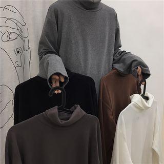 Couple Matching Turtleneck Long-sleeve T-shirt