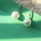 Pearl Earring 1 Pair - Silver - One Size