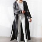 Buttoned Long Robe Cardigan