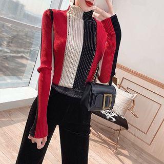 Set: Mock Neck Sweater + Boot Cut Pants