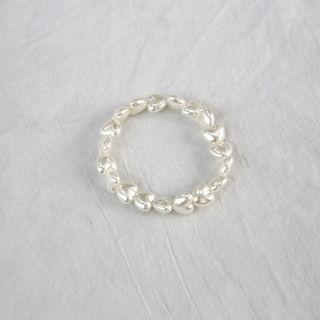 Heart Shape Faux-pearl Bracelet Ivory - One Size