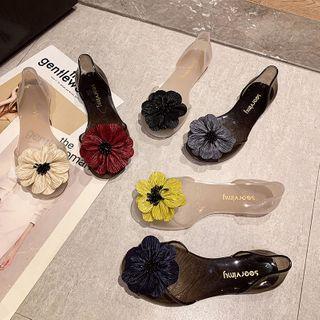 Flower Accent Pvc Sandals