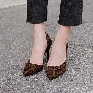 Pointy-toe Leopard Stilettos