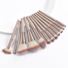 Set Of 12: Makeup Brush Set Of 12 - Champagne - One Size