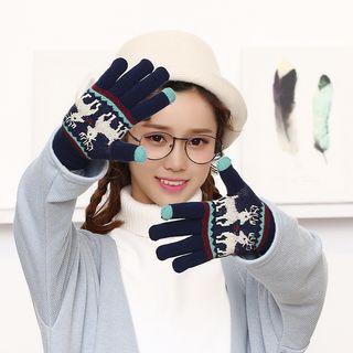 Deer Fleece-lined Touchscreen Gloves