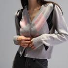 Button-up Knit Top As Shown In Figure - One Size