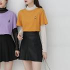 Short-sleeve Embroidered T-shirt / Long-sleeve T-shirt