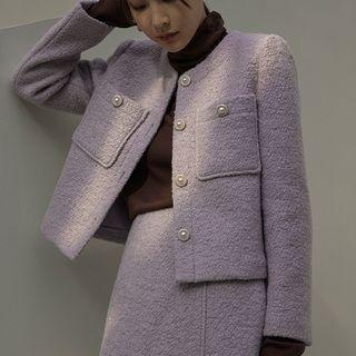 Faux-pearl Boucl  Jacket
