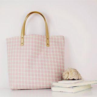 Plaid Tote Bag