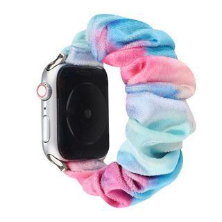 Print Shirred Fabric Apple Watch Band