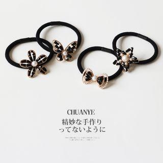 Butterfly Rhinestone Hair Tie