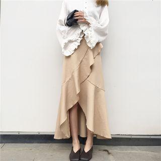 Frilled Maxi Skirt