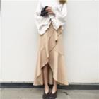 Frilled Maxi Skirt