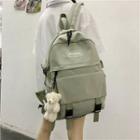 Plain Nylon Backpack / Bag Charm / Set