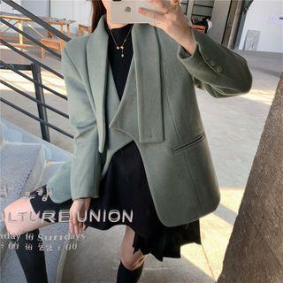 Plain Coat / Pleated Skirt