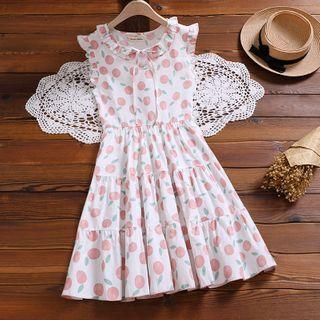 Sleeveless Lemon Print A-line Dress